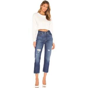 LEVI'S 501 Mid Rise Button Fly Distressed Jeans 26